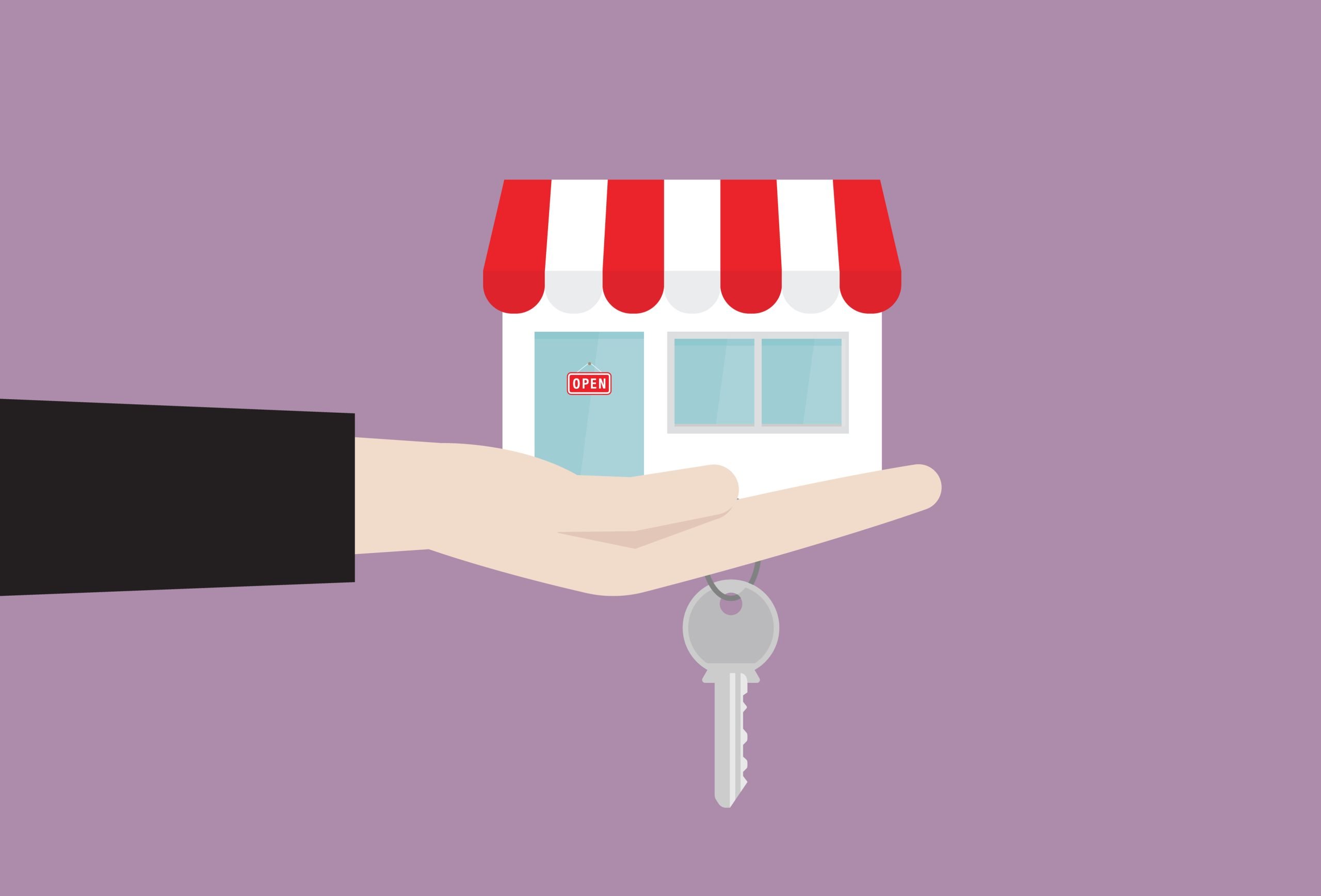A businessman buys a franchise