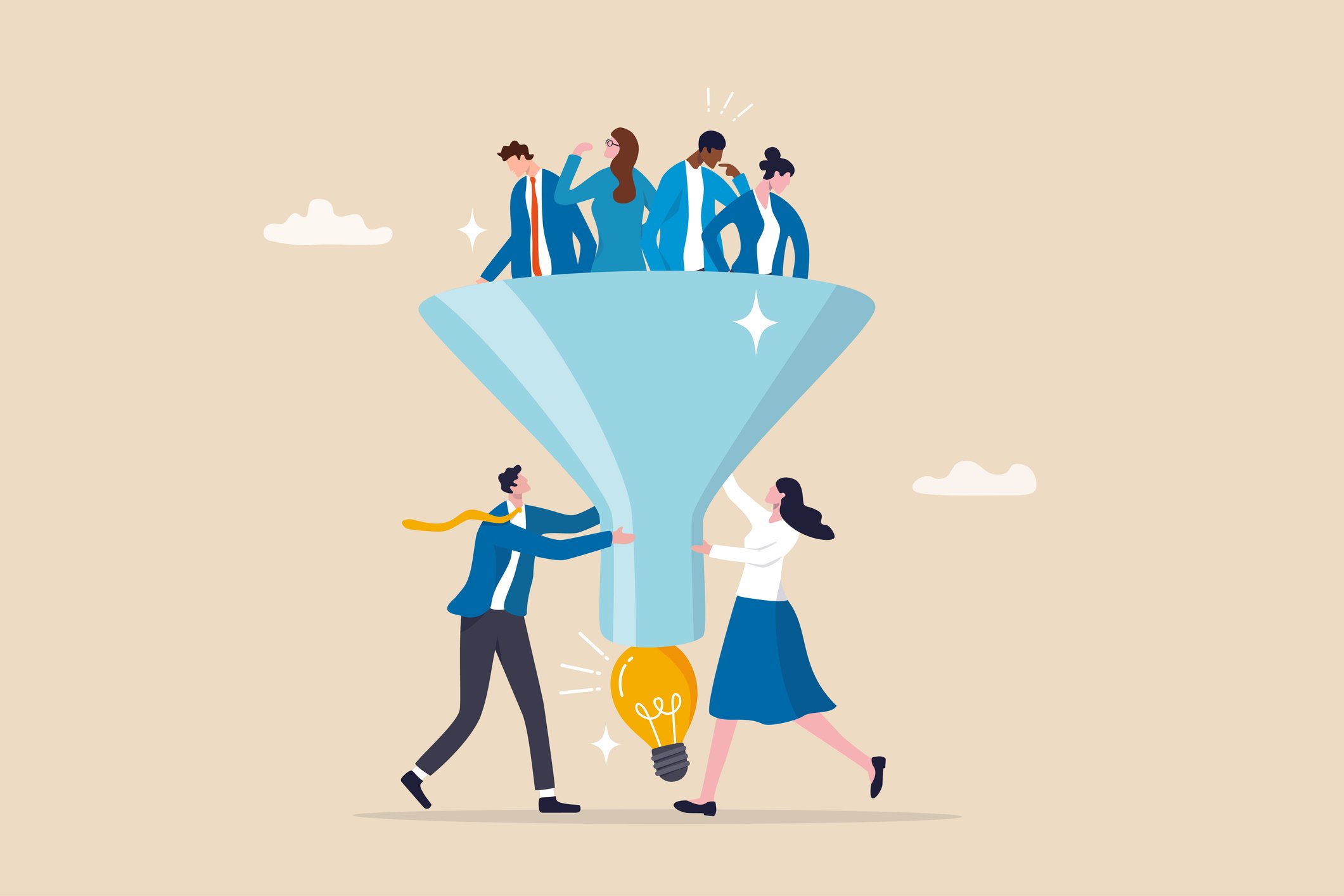 Succession Planning in HRM for Key Players Illustration of succession planning in HRM showing employees moving through a talent development process